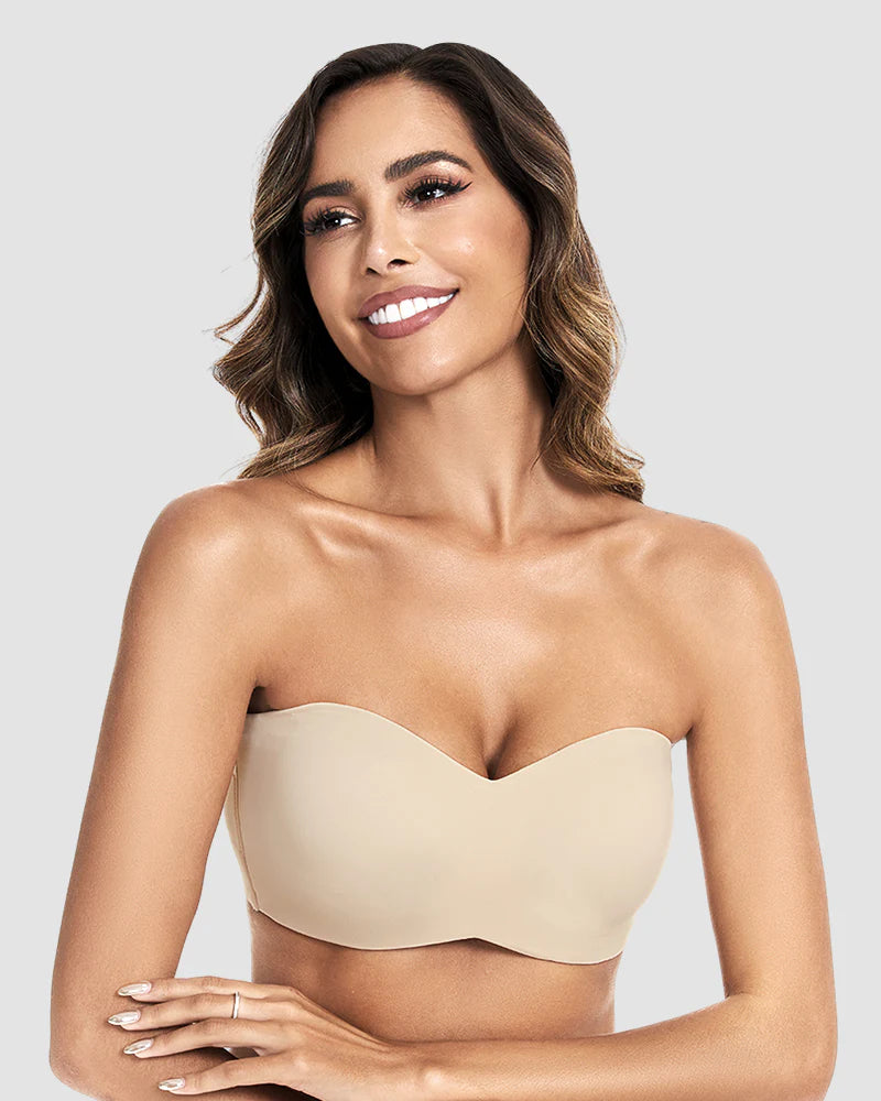 Bandeau - Strapless convertible antideslizante de soporte completo