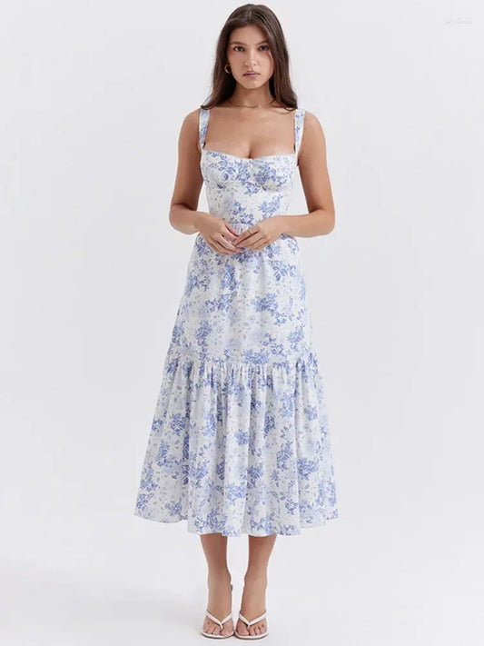 Isabella | Vestido Flores de Primavera tipo Corsé