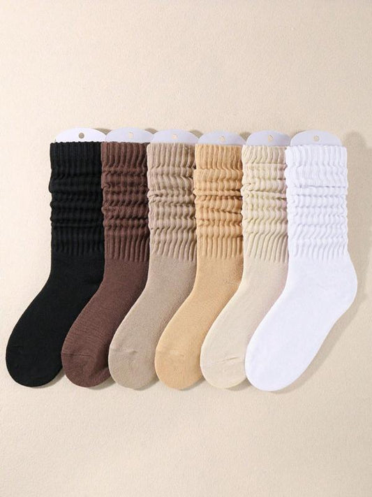 Medias para invierno - Pack de 6 pares de medias suaves acolchadas