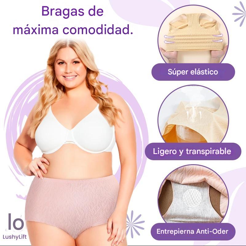 Traceless - Pantys de control de abdomen con realce de cadera y cintura alta sin costuras