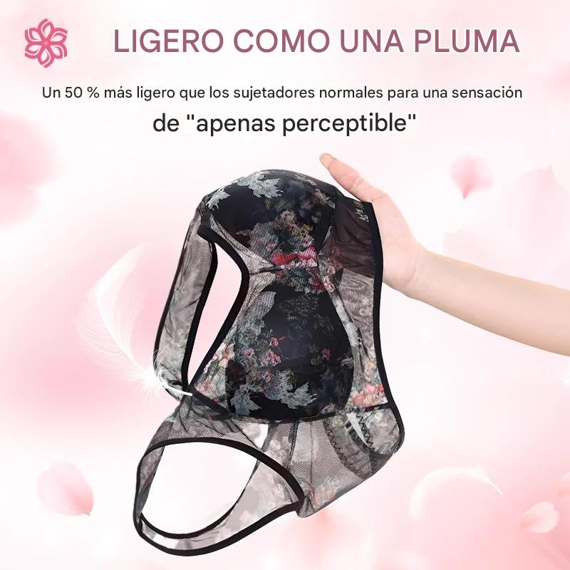 ElleBloom - Sujetador cómodo sin botones de encaje 2025