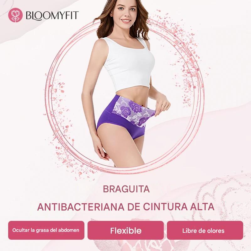 BloomyFit - Pantys antibacterianas de cintura alta (pack x 3un)