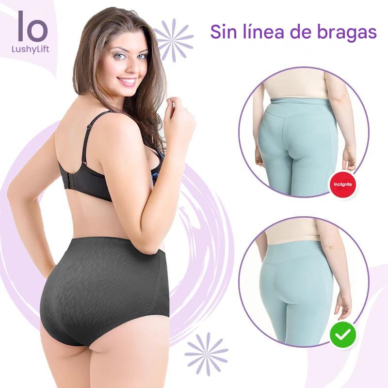 Traceless - Pantys de control de abdomen con realce de cadera y cintura alta sin costuras