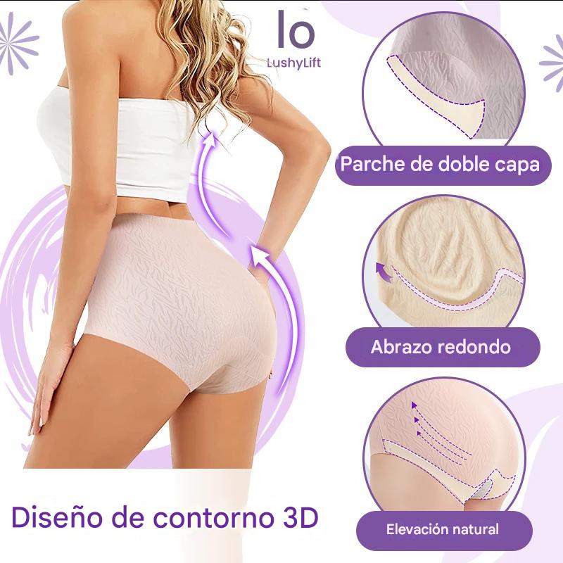 Traceless - Pantys de control de abdomen con realce de cadera y cintura alta sin costuras