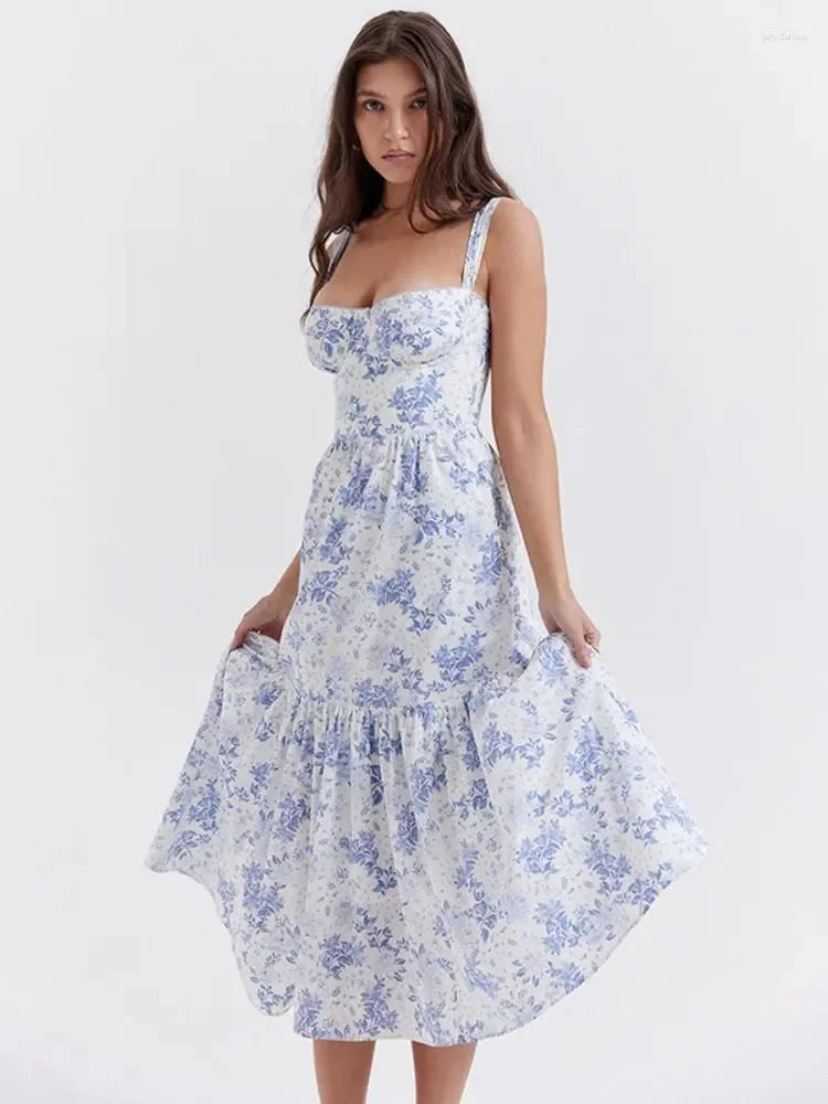 Isabella | Vestido Flores de Primavera tipo Corsé