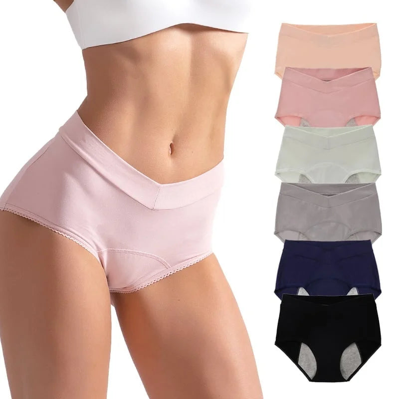 Ropa interior a prueba de fugas de cintura alta - FirmWaist (3Pcs)