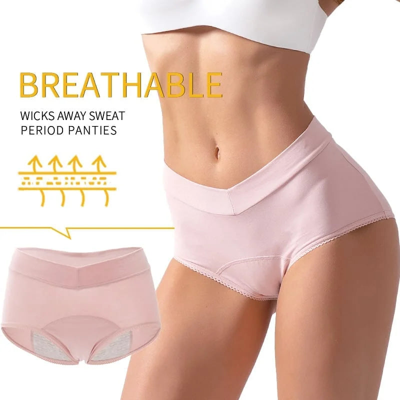 Ropa interior a prueba de fugas de cintura alta - FirmWaist (3Pcs)