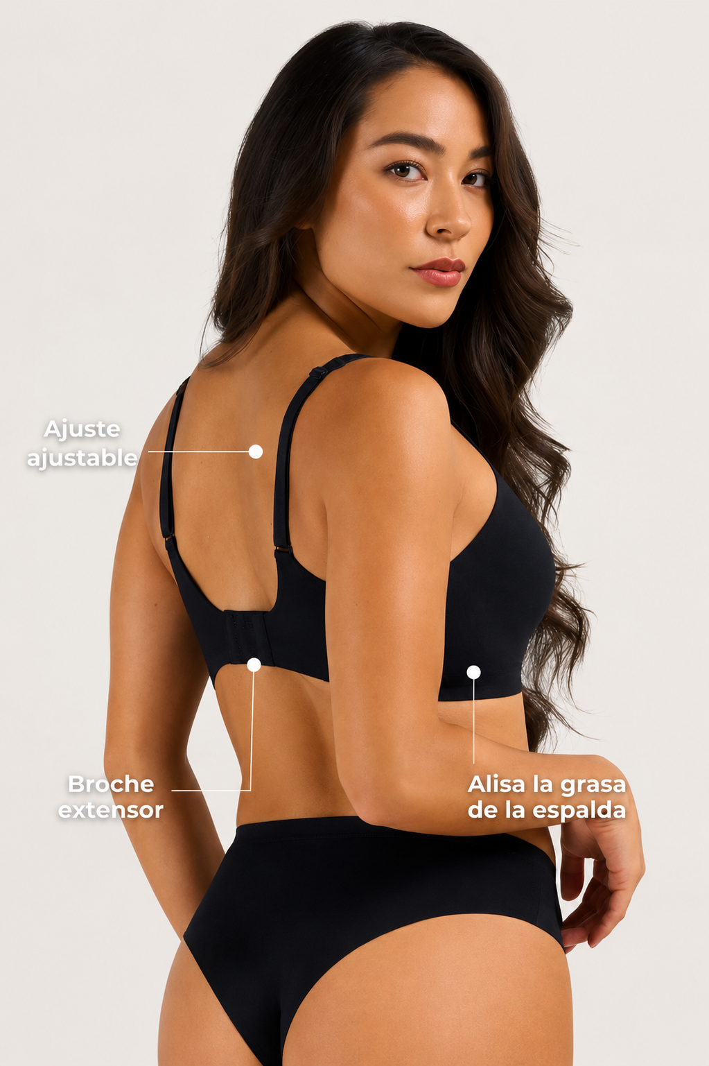 Jelly Bra | Sujetador Cómodo con escote profundo en V y efecto Push Up - Pack x 3 Bras