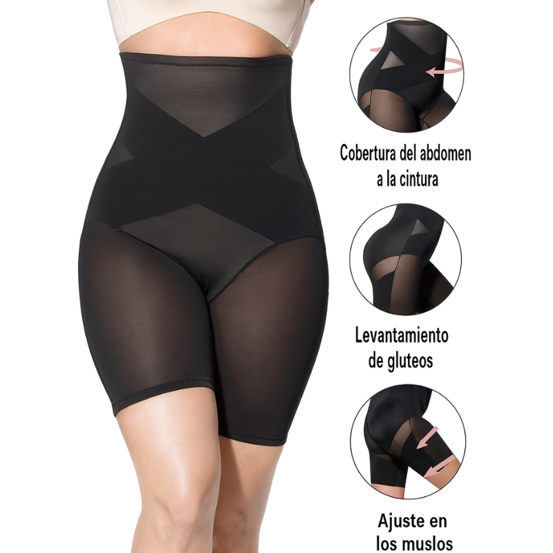 AlwaysWell™ | faja moldeadora de cintura alta con compresión cruzada