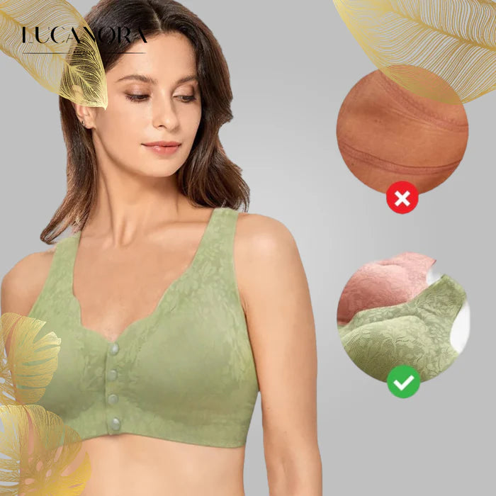 Lace Button Bra™ Cómodo sujetador de encaje