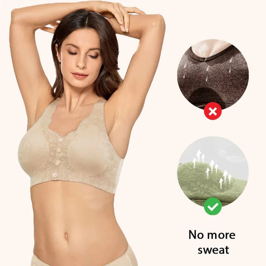 Lace Button Bra™ Cómodo sujetador de encaje