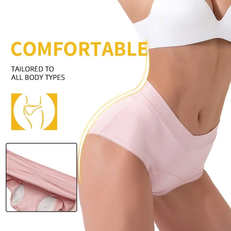 Ropa interior a prueba de fugas de cintura alta - FirmWaist (3Pcs)