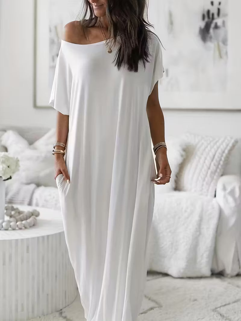 Off-Shoulders - Vestido largo de hombros descubiertos