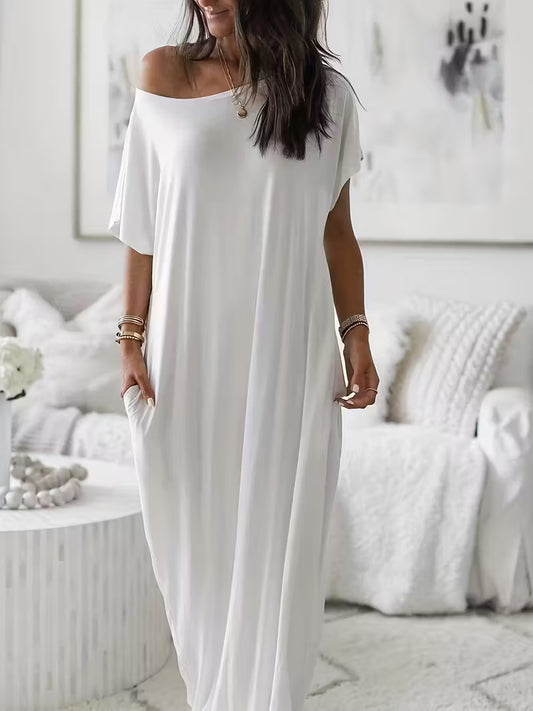 Off-Shoulders - Vestido largo de hombros descubiertos
