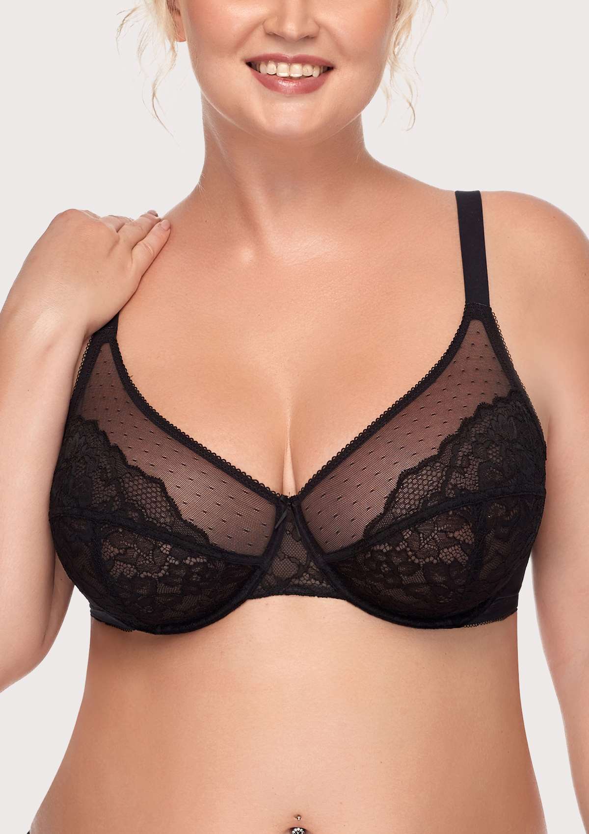 Lovely Lace Bra - Encaje sofisticado, ajuste perfecto.